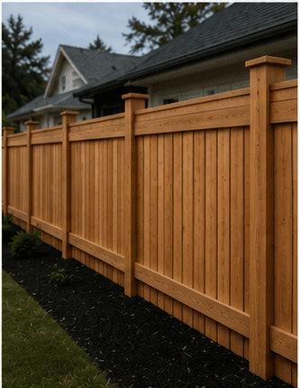 Custom cedar fence project in Northwest Arkansas