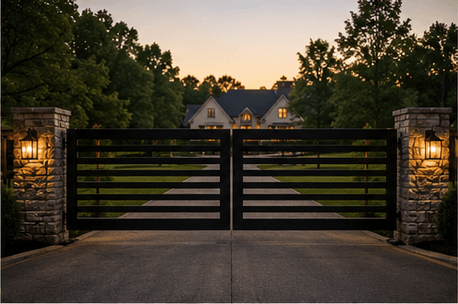 Custom cedar fence project in Northwest Arkansas